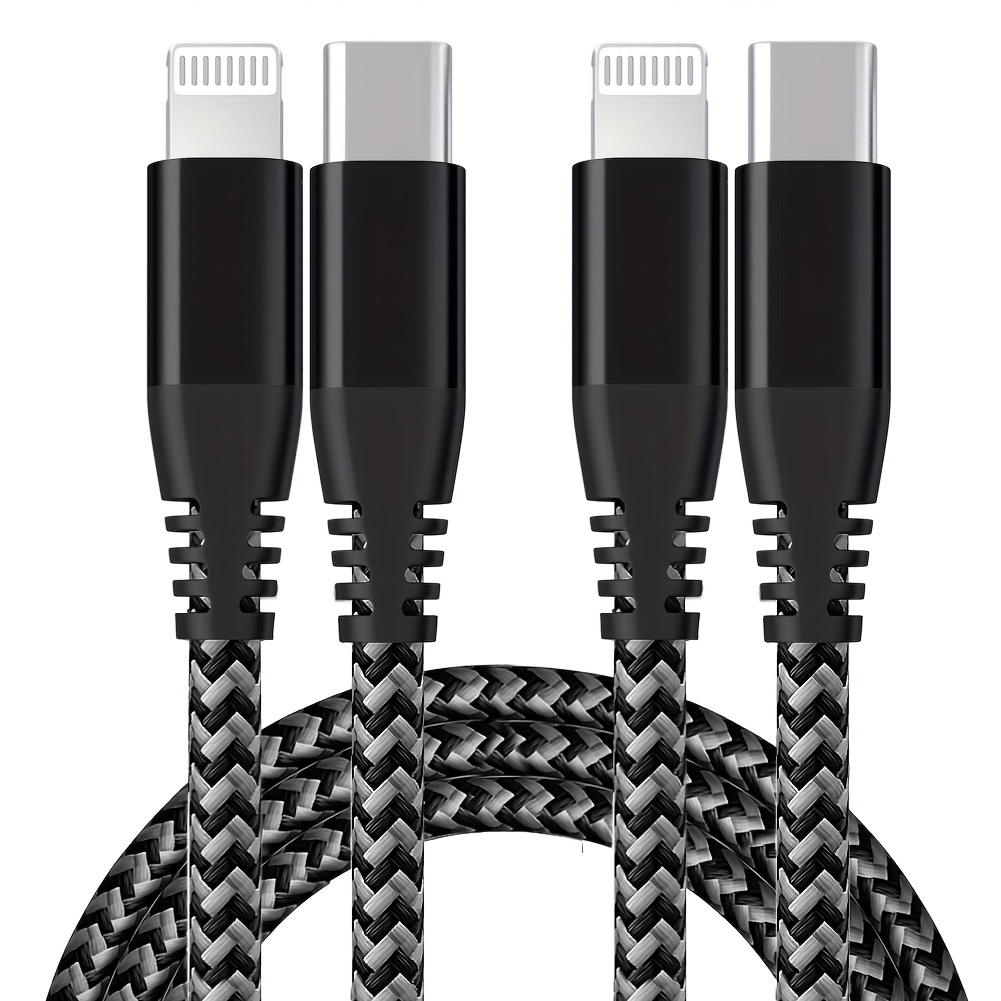 1pc 2pcs for iPhone Fast Cable Black 2pcs1m33ft39inch