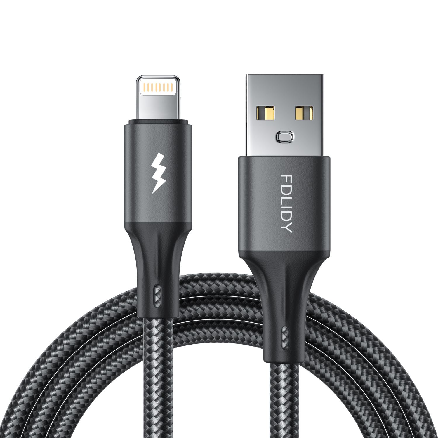 USB Fast Charging Cable for iPhone Black 1m33ft39inch